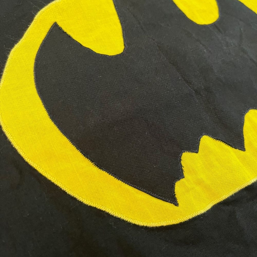 Handcrafted Batman/Superman Reversible Youth Kids Costume Cape, Handmade 358 - Picture 6 of 8